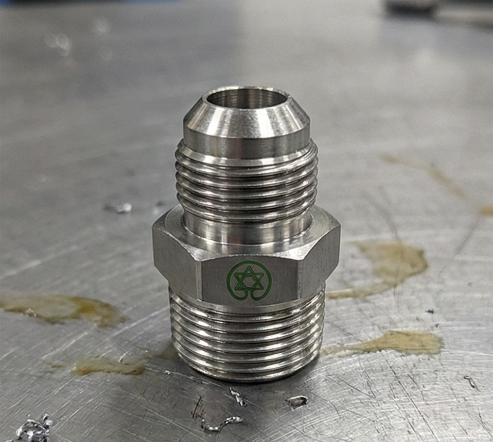 Carbon Steel NPT to JIC 37 Flare Adapter